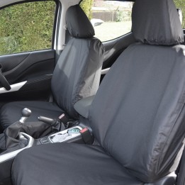 Seat Covers, Trux Tailored Waterproof Front, Nissan Navara Double Cab / Extra Cab 2016 - 2021 - EDK.ro