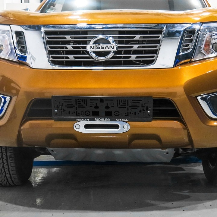 Winch Mounting Plate, Trux Front Bumper, Nissan Navara Double Cab / Extra Cab 2016 - 2021 - EDK.ro