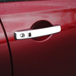 Door Handle Covers, Trux Keyless Entry, Color Chrome, Nissan Qashqai 2007 - 2013 - EDK.ro