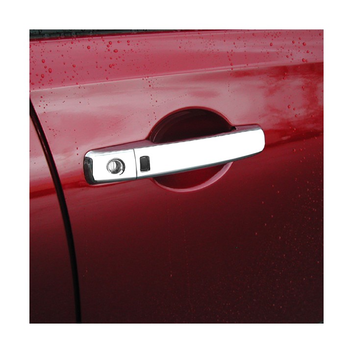 Door Handle Covers, Trux Keyless Entry, Color Chrome, Nissan Qashqai 2007 - 2013 - EDK.ro