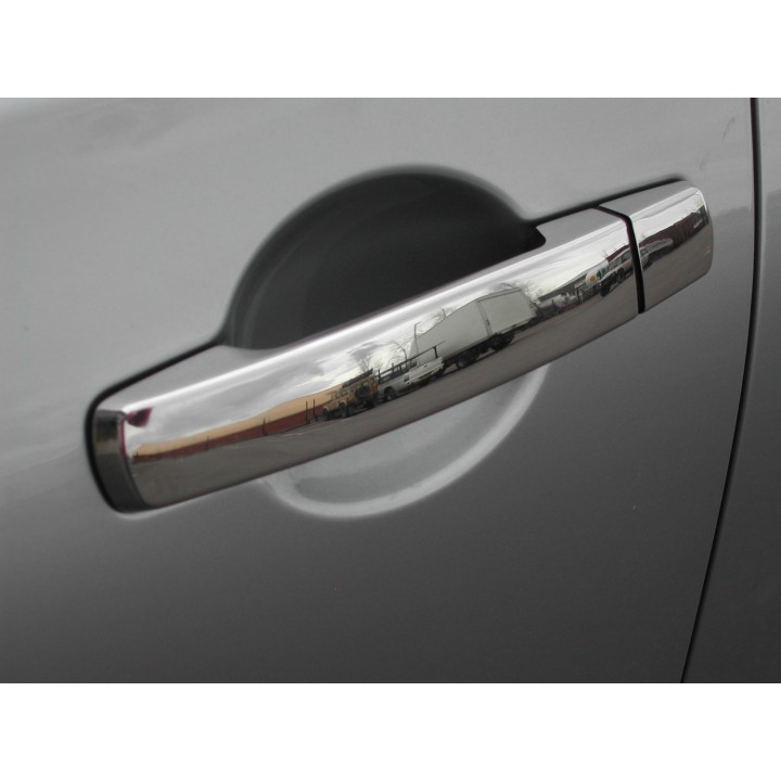 Door Handle Covers, Trux Steel Not for Keyless Entry System for 1/2, Color Stainless, Nissan Qashqai - EDK.ro
