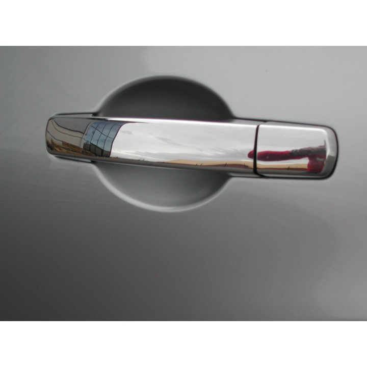 Door Handle Covers, Trux Steel Not for Keyless Entry System for 1/2, Color Stainless, Nissan Qashqai - EDK.ro