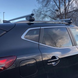 Portbagaj de Plafon, Trux Cross Bars pentru Șine de Plafon, Culoare Argintiu, Nissan Qashqai - EDK.ro