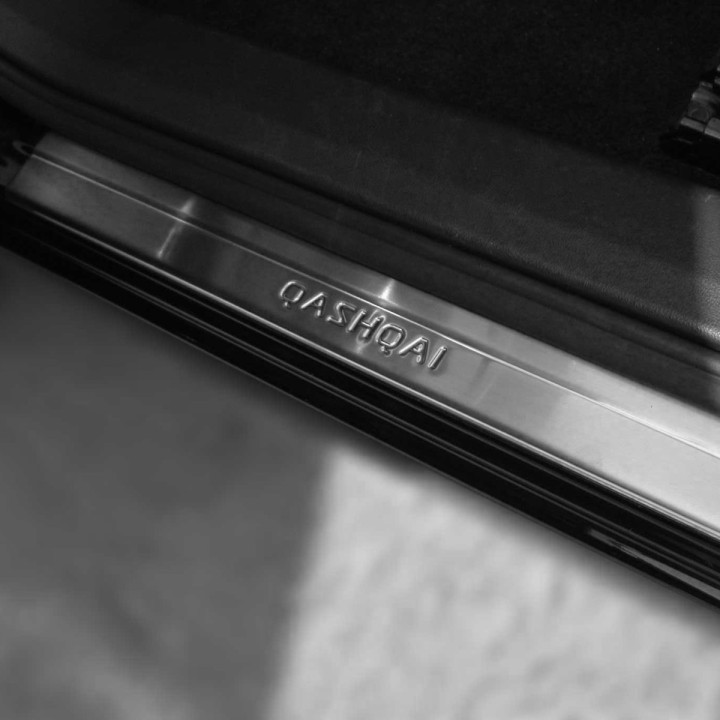 Door Sill Protectors, Trux Steel, Color Stainless, Nissan Qashqai 2007 - 2013 - EDK.ro