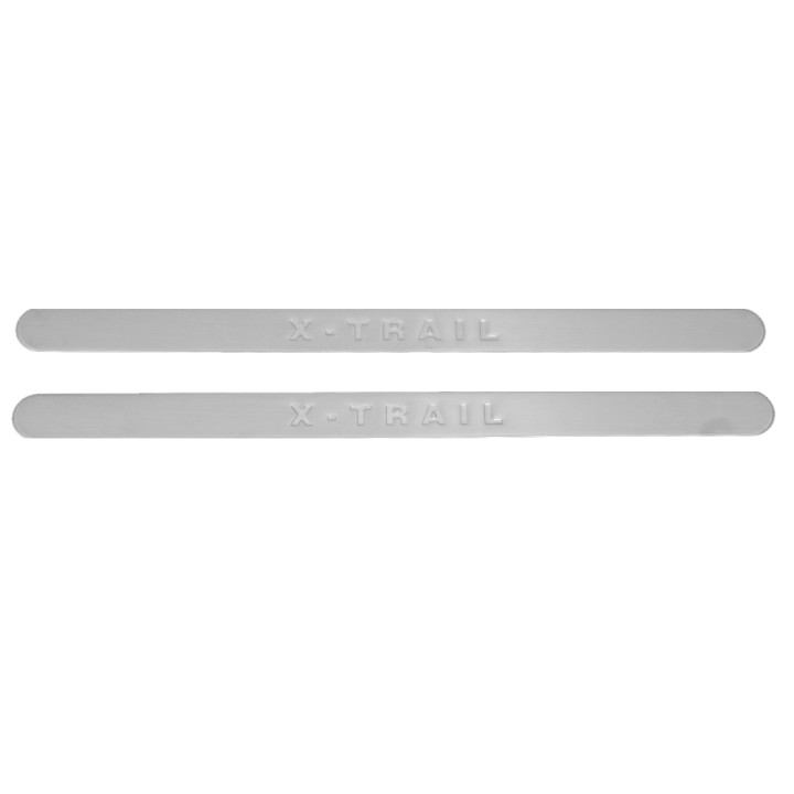 Protecții Praguri, Trux Oțel Embossed, Culoare Inox, Nissan X-Trail 2007 - 2014 - EDK.ro