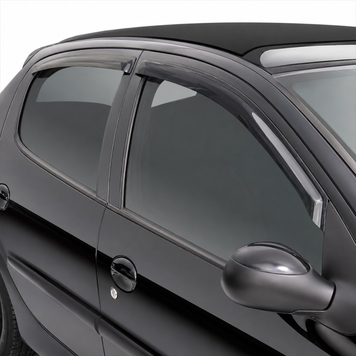 Wind Deflectors Set of 4, Trux 5Dr, Color Tinted, Peugeot 206 1998 - 2009 - EDK.ro