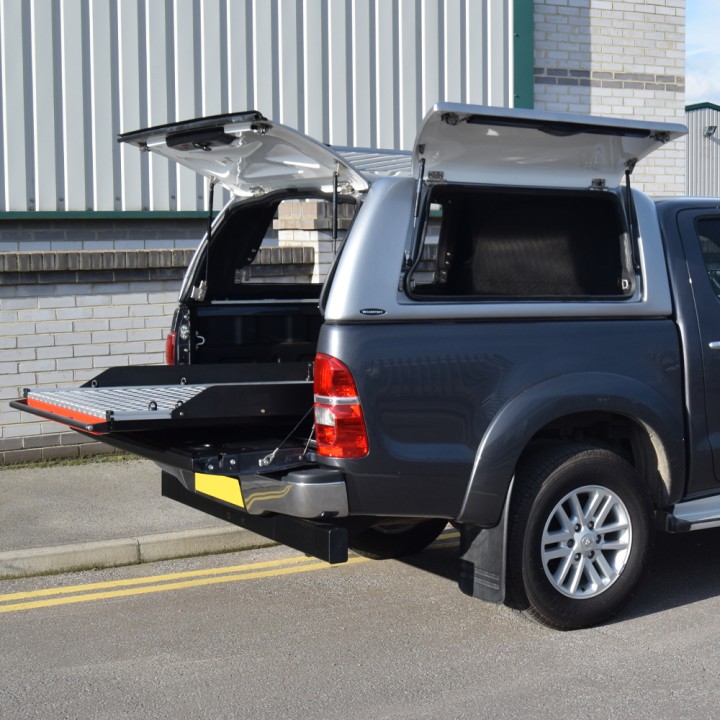 Sliding Bed Tray, ProTop Standard - Alloy, Toyota Hilux Double Cab 2005 - 2016 - EDK.ro