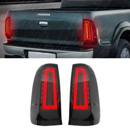 LED Tail Lights, Predator Smoked Dynamic, Toyota Hilux 2005 - 2016 - EDK.ro