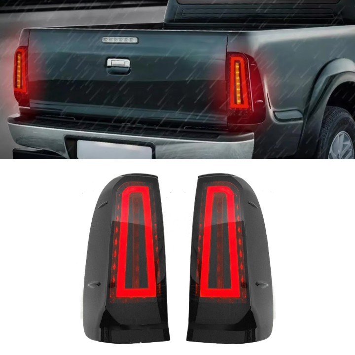 LED Tail Lights, Predator Smoked Dynamic, Toyota Hilux 2005 - 2016 - EDK.ro