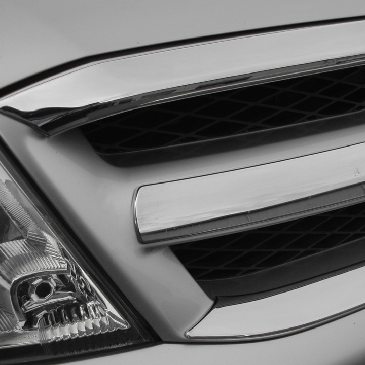 Grilă Față, Trux Upper Lower Trim, Culoare Crom, Toyota Hilux Cabină Dublă 2005 - 2011 - EDK.ro