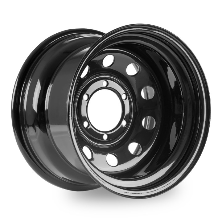 Steel Wheel, Trux Modular Steel Wheel, 15x10.0, ET -38, 6x139, Black - EDK.ro