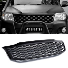 Front Grille, Predator Mesh, Color Gloss Black, Toyota Hilux Double Cab 2011 - 2016 - EDK.ro