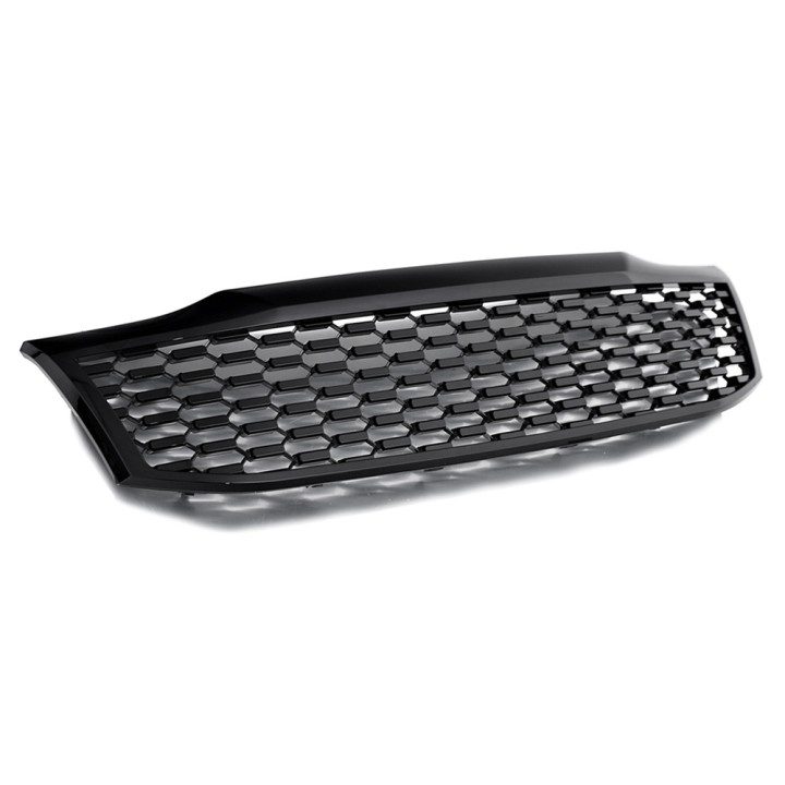 Front Grille, Predator Mesh, Color Gloss Black, Toyota Hilux Double Cab 2011 - 2016 - EDK.ro