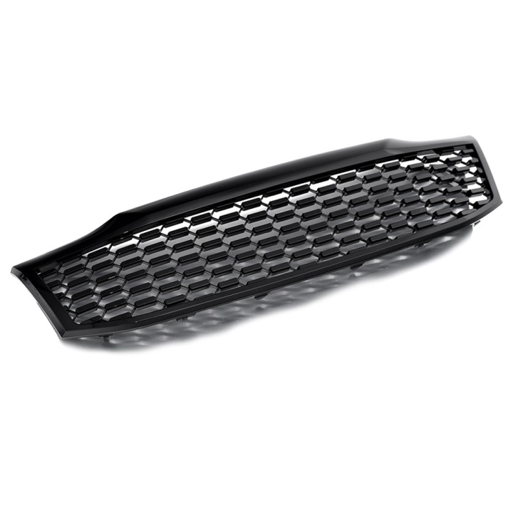 Grilă Față, Predator Plasă, Culoare Negru Lucios, Toyota Hilux Cabină Dublă 2011 - 2016 - EDK.ro