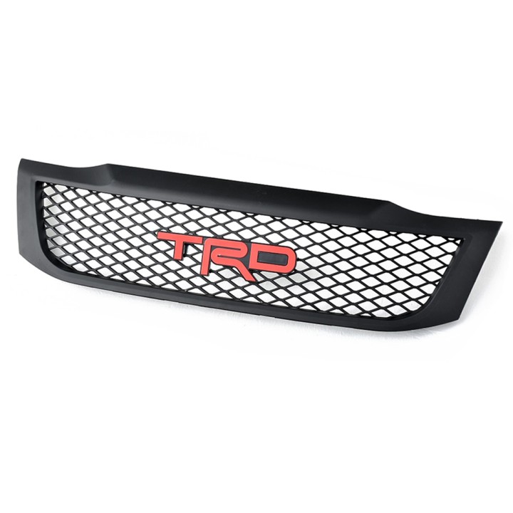 Front Grille, Predator TRD Mesh with Logo, Color Red, Toyota Hilux Double Cab 2011 - 2016 - EDK.ro