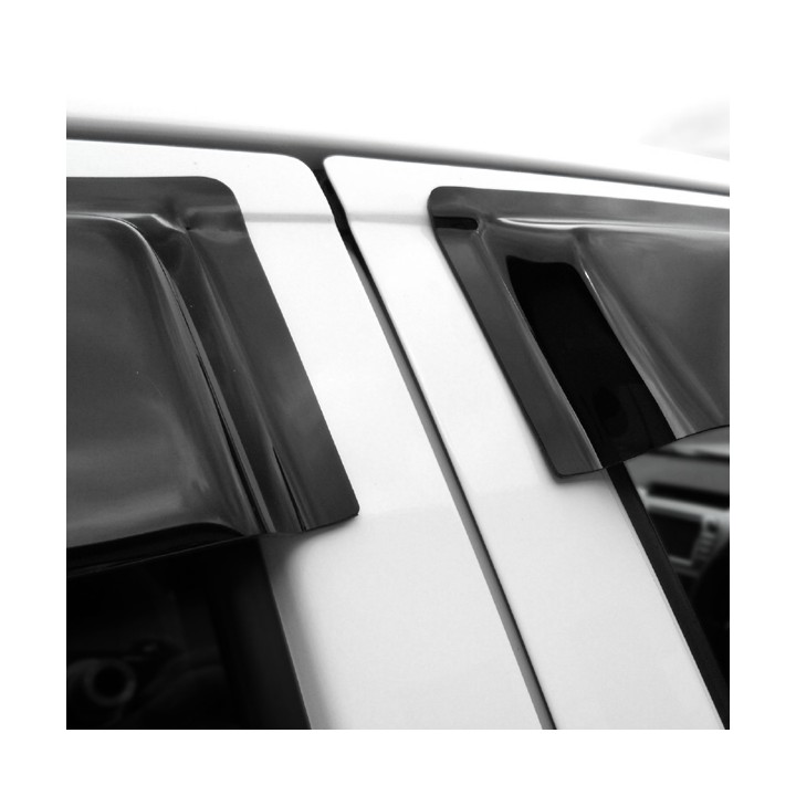 Wind Deflectors Set of 4, Trux, Color Dark Smoke, Toyota Hilux Double Cab 2011 - 2016 - EDK.ro