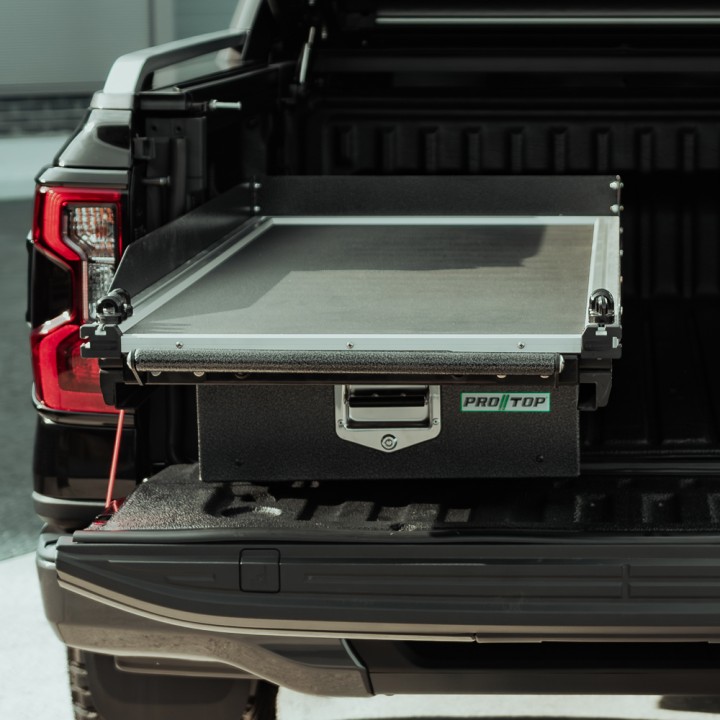 Single Drawer System, ProTop Sliding Floor - Load Bed System, Toyota Hilux Double Cab 2016 - Present - EDK.ro