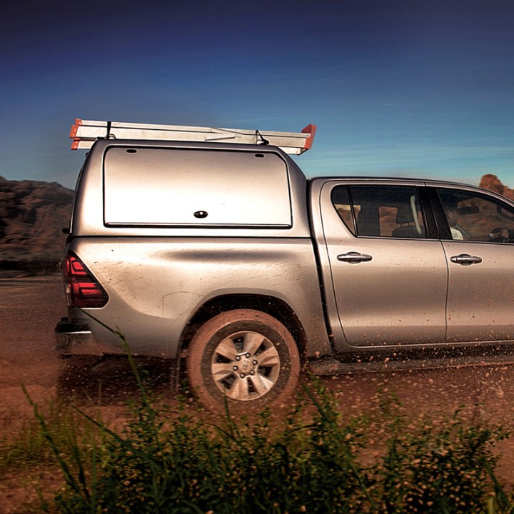 Hardtop Bed Cover, ProTop High Roof Gullwing, Toyota Hilux Double Cab 2016 - Present - EDK.ro