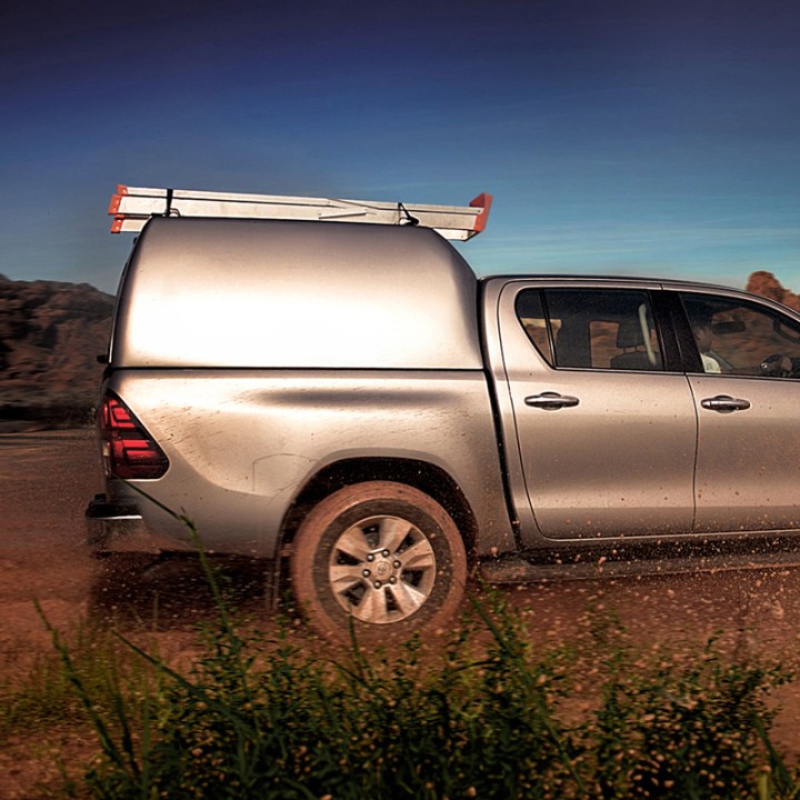 Hardtop Bed Cover, ProTop High Roof Tradesman, Toyota Hilux Double Cab 2016 - Present - EDK.ro