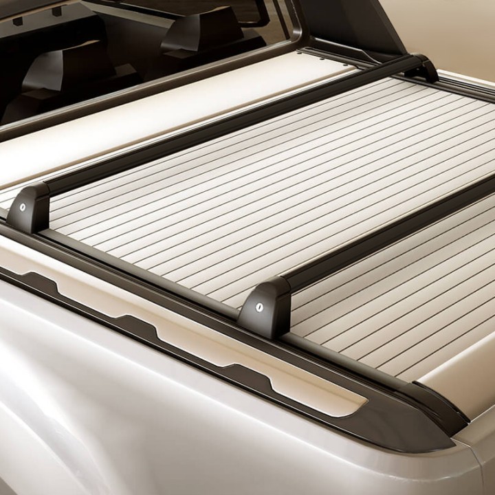 Bare Transversale de Plafon, Mountain Top EVO Roll, Culoare Negru, Toyota Hilux Cabină Dublă 2016 - Prezent - EDK.ro