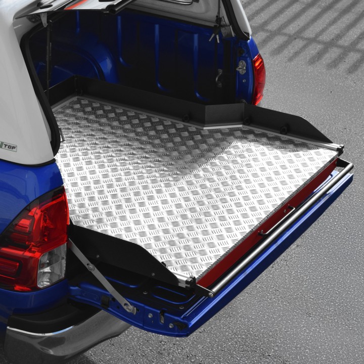 Platformă Glisantă pentru Benă, ProTop Full-Width - Alloy, Toyota Hilux Cabină Dublă 2016 - Prezent - EDK.ro