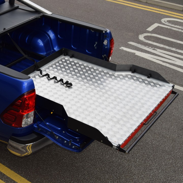Platformă Glisantă pentru Benă, ProTop Full-Width - Alloy, Toyota Hilux Cabină Dublă 2016 - Prezent - EDK.ro
