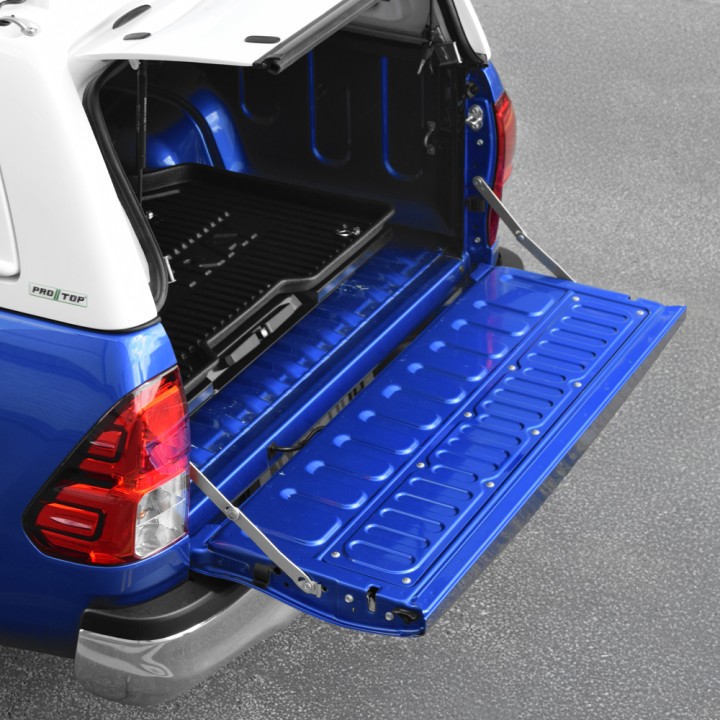 Sliding Bed Tray, Trux Steel with Plastic Top, Toyota Hilux Double Cab 2016 - Present - EDK.ro