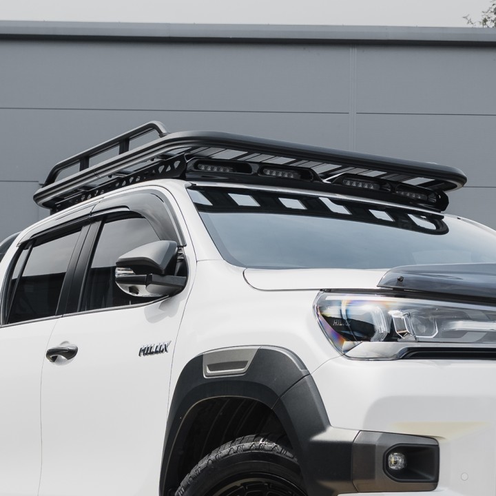 Platform Roof Rack, Predator Side Rails, Toyota Hilux 2016 - Present - EDK.ro
