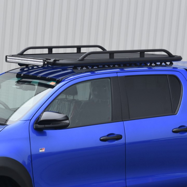 Platform Roof Rack, Predator Side Rails, Toyota Hilux 2016 - Present - EDK.ro
