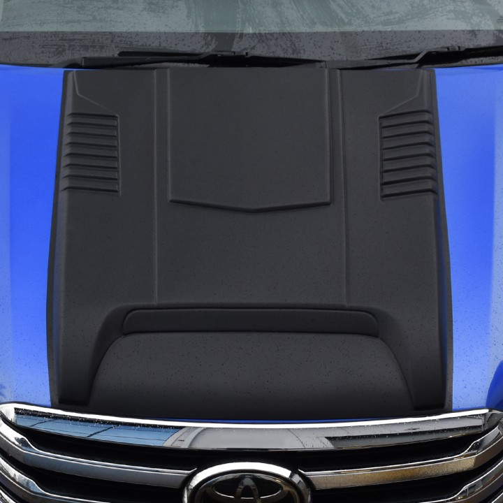 Bonnet Scoop, Trux, Color Matt Black, Toyota Hilux Invincible Double Cab 2016 - 2020 - EDK.ro