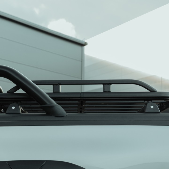 Platform Roof Rack, Predator Roller Shutters with Side Rails), Toyota Hilux Double Cab 2016 - 2026 - EDK.ro