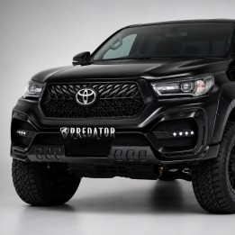 AMG Style Front Bumper with Arches, Predator, Toyota Hilux Double Cab 2016 - 2020 - EDK.ro