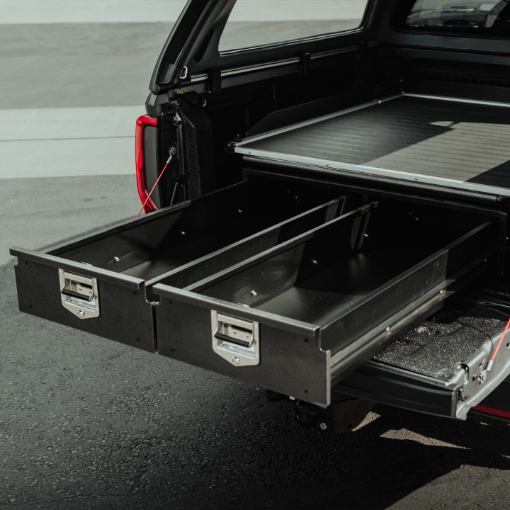 Sliding Tray, ProTop Twin Drawer System, Toyota Hilux Double Cab 2016 - 2020 - EDK.ro