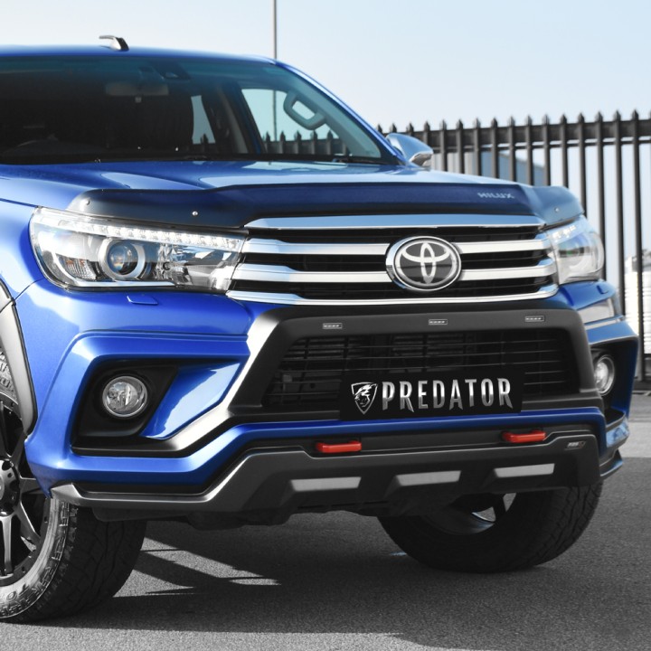 Bumper Mask with LEDs, Predator, Toyota Hilux Double Cab 2016 - 2020 - EDK.ro