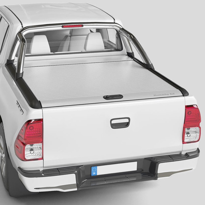 Stainless Steel Rollbar, Mountain Top, Silver Color, Toyota Hilux Extra Cab 2016 - 2020 - EDK.ro