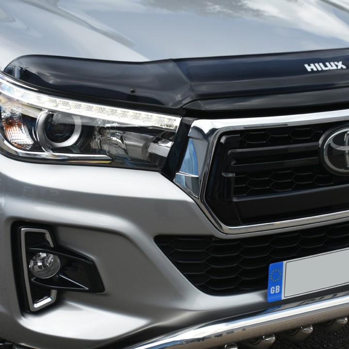 Bonnet Protector, Trux Logo, Color Dark Smoke, Toyota Hilux 2016 - 2020 - EDK.ro
