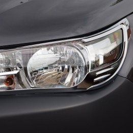 Headlight Covers, Trux (Invincible Model Only), Color Chrome, Toyota Hilux 2016 - 2020 - EDK.ro