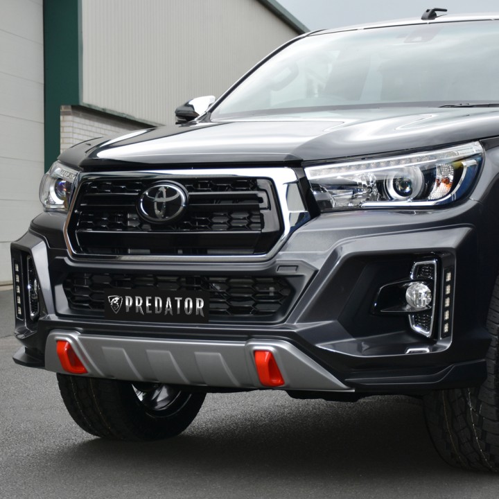 Mască Bară Față, Predator X, Toyota Hilux Invincible Cabină Dublă 2018 - 2020 - EDK.ro