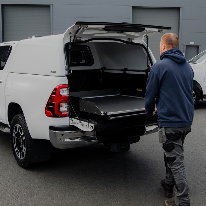 Hardtop Bed Cover, ProTop Tradesman, Toyota Hilux Double Cab 2020 - 2026 - EDK.ro