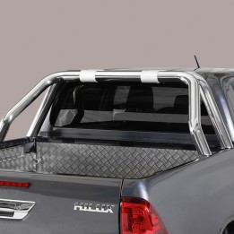 Rollbar Inox, Trux Single Hoop, Culoare Argintiu, Toyota Hilux Cabină Dublă 2020 - 2026 - EDK.ro
