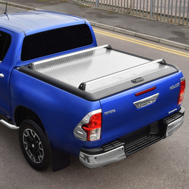Lid Tonneau Bed Cover, Mountain Top Chequer, Toyota Hilux Double Cab 2020 - 2026 - EDK.ro