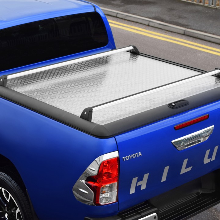Lid Tonneau Bed Cover, Mountain Top Chequer, Toyota Hilux Double Cab 2020 - 2026 - EDK.ro