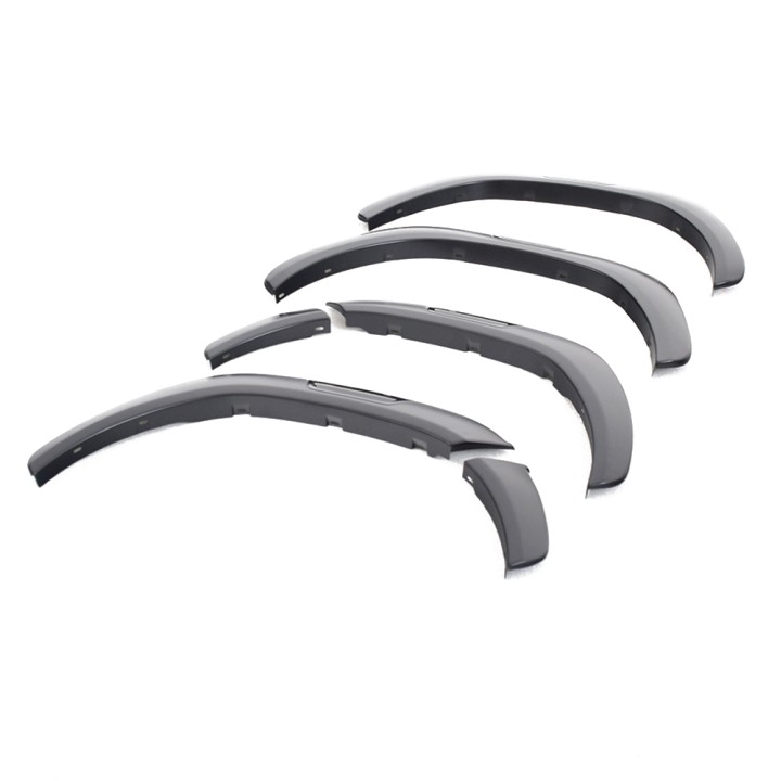 Fender Flares, Trux GT Style in Matt Black with Detail, Color Gloss Black, Toyota Hilux Double Cab 2021 - Present - EDK.ro