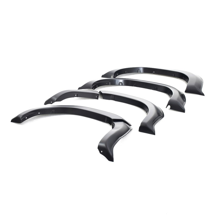 Extensii Aripi, Trux On GT-R Stil - Mat Negru cu Detail, Culoare Negru Lucios, Toyota Hilux Cabină Dublă 2021 - Prezent - EDK.ro