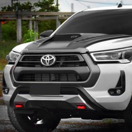 Bonnet Scoop, Trux Large with Vents, Color Matt Black, Toyota Hilux 2021 - Present - EDK.ro