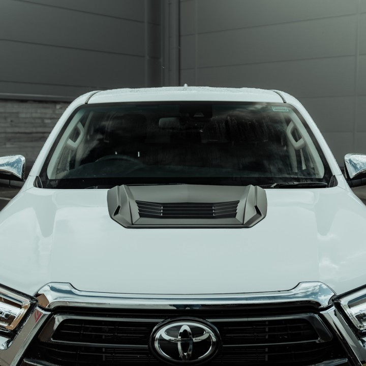 Bonnet Scoop, Trux Small, Color Matt Black, Toyota Hilux 2021 - Present - EDK.ro