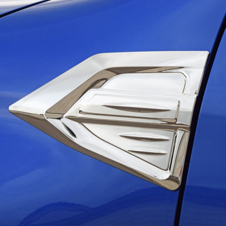Side Wing Garnish, Trux, Color Chrome, Toyota Hilux 2021 - Present - EDK.ro