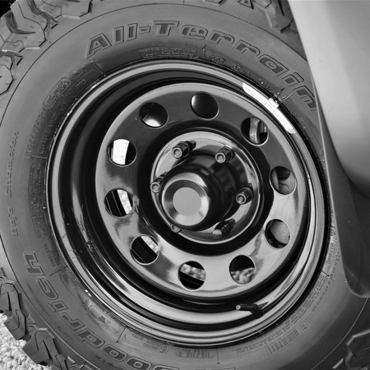 Steel Wheel, Trux Modular Steel Wheel, 16x8.0, ET 0, 6x139, Black - EDK.ro