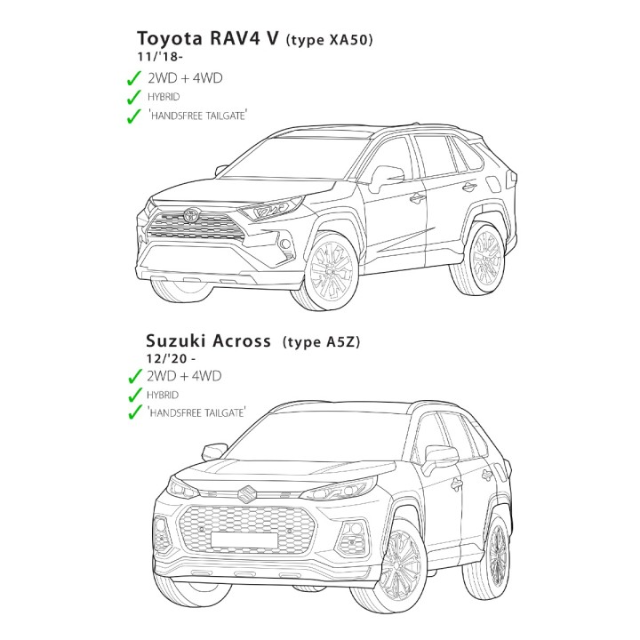 Detachable Swan Neck Towbar, Trux, Toyota RAV4 2019 - Present - EDK.ro