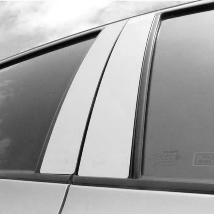 Door Pillar Covers, Trux Steel, Color Stainless, Toyota Yaris 2005 - 2011 - EDK.ro